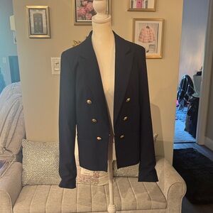 House of Harlow 1960 Black Blazer with Gold Buttons